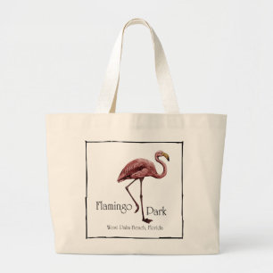 Flamingo-Park-Tasche Jumbo Stoffbeutel