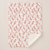 Flamingo Party Baby Sherpadecke (Vorderseite)