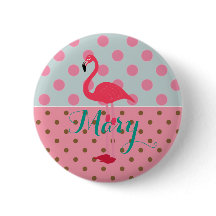 Flamingo Party Button für Feiern