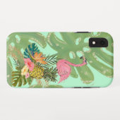 Flamingo Party Case-Mate iPhone Case (Rückseite (Horizontal))
