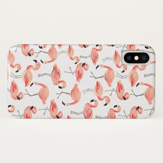 Flamingo Party Case-Mate iPhone Hülle (Rückseite (Horizontal))