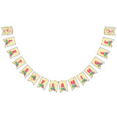 Flamingo-Party - Flamingle-Bunting-Flagge Wimpelkette (Alle)