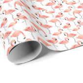 Flamingo Party Geschenkpapier (Rolleneckpunkt)