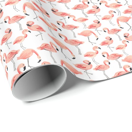 Flamingo Party Geschenkpapier (Rolleneckpunkt)