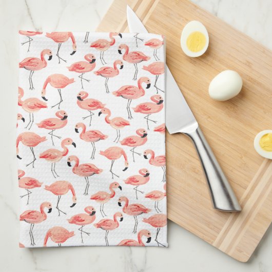 Flamingo Party Handtuch (Viertel Falte)