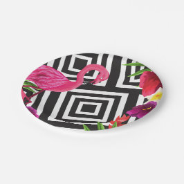 Flamingo-Party-Papier-Teller-Geschirr Pappteller