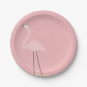Flamingo-Party-Papier-Teller Pappteller (Vorderseite)