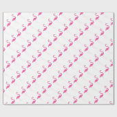 Flamingo Party Pink Wrapping Paper Geschenkpapier (Flach)