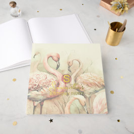 Flamingo-Party-Thema, Benutzerdefiniert Gästebuch