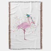 Flamingo Partying - Tiere mit Party Decke (Vorderseite Vertikal)