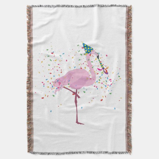 Flamingo Partying - Tiere mit Party Decke (Vorderseite Vertikal)