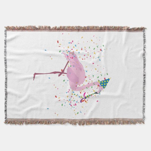 Flamingo Partying - Tiere mit Party Decke (Vorderseite)