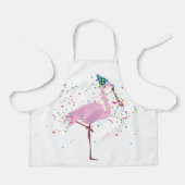 Flamingo Partying - Tiere mit Party Schürze (Vorderseite)