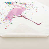 Flamingo Partying - Tiere mit Party Sherpadecke (3/4)