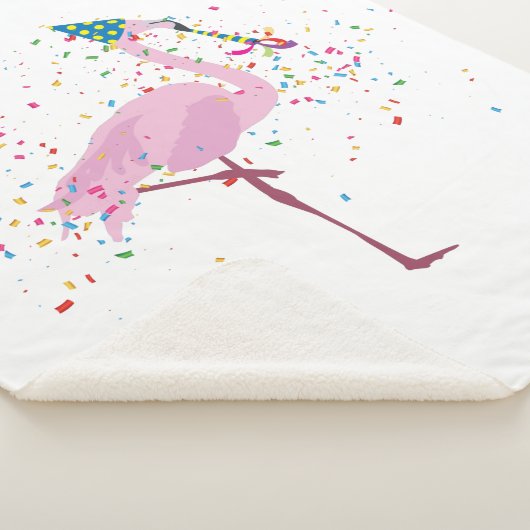 Flamingo Partying - Tiere mit Party Sherpadecke (3/4)