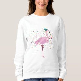 Flamingo Partying - Tiere mit Party Sweatshirt