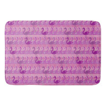 Flamingo Pattern Bath Mat (rosa)