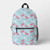 Flamingo Pattern Bedruckter Rucksack (Vorderseite)