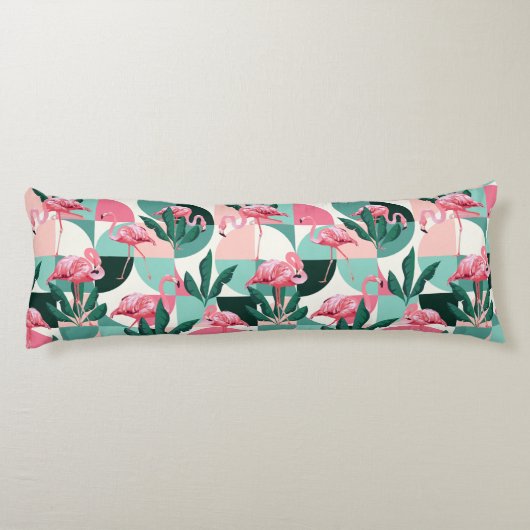 Flamingo Pattern Body Pillow Seitenschläferkissen (Rückseite)