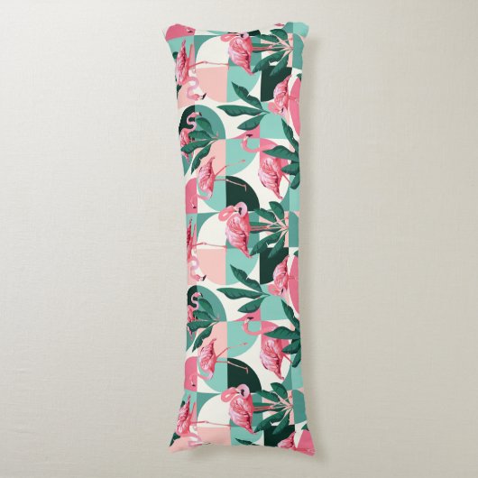 Flamingo Pattern Body Pillow Seitenschläferkissen (Vorderseite Vertikal)