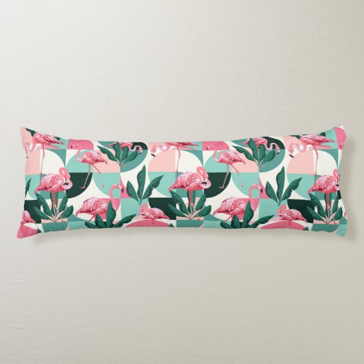 Flamingo Pattern Body Pillow Seitenschläferkissen (Vorderseite)