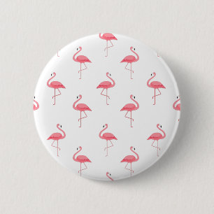 Flamingo Pattern Drucktaste Button