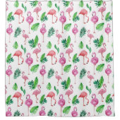 Flamingo Pattern Duschvorhang (Vorderseite)