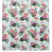 Flamingo Pattern Duschvorhang (Vorderseite)
