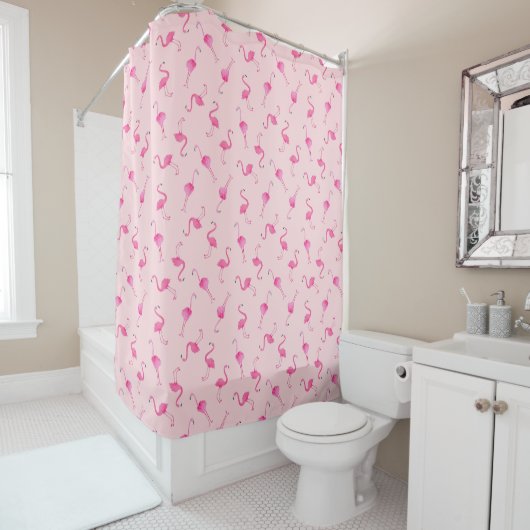 Flamingo Pattern Duschvorhang (Beispiel)