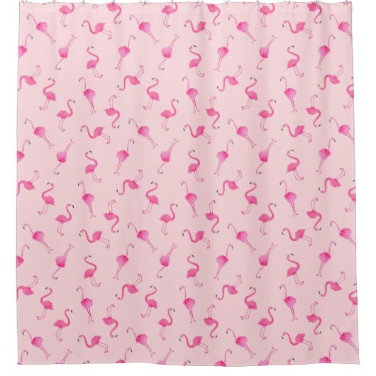 Flamingo Pattern Duschvorhang (Vorderseite)