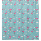 Flamingo Pattern Duschvorhang (Vorderseite)