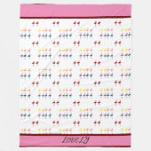 Flamingo Pattern farbenfroh Fleecedecke (Vorderseite)