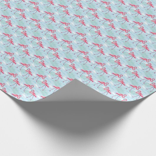 Flamingo Pattern Geschenkpapier (Ecke)