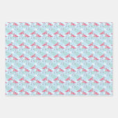 Flamingo Pattern Geschenkpapier Set (Vorderseite 2)