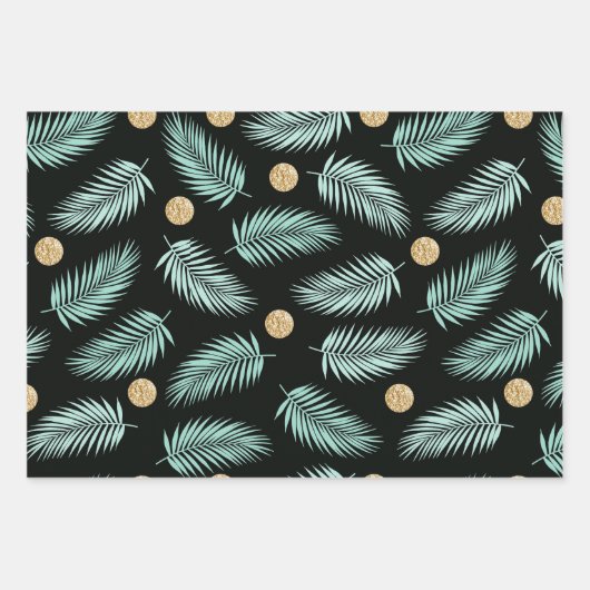 Flamingo Pattern Geschenkpapier Set (Vorderseite 2)