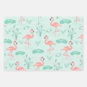 Flamingo Pattern Geschenkpapier Set (Vorderseite)