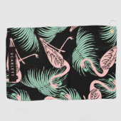 Flamingo Pattern Golfhandtuch (Horizontal)