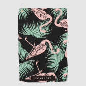 Flamingo Pattern Golfhandtuch (Vorderseite)