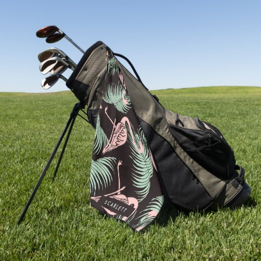 Flamingo Pattern Golfhandtuch (Gras)