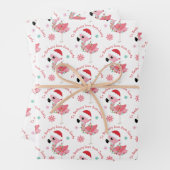 Flamingo Pattern Kindername Liebe Weihnachten Geschenkpapier Set (Beispiel)
