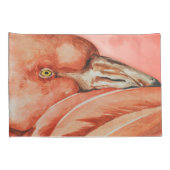 Flamingo Pattern Kissenbezug (Rückseite-Rechts)