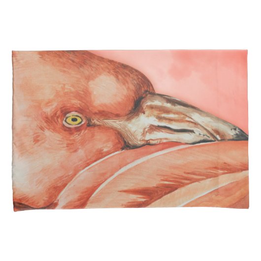 Flamingo Pattern Kissenbezug (Vorderseite-Rechts)