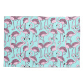 Flamingo Pattern Kissenbezug (Rückseite-Links)