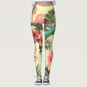 Flamingo Pattern Leggings (Vorderseite)