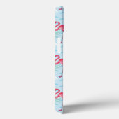 Flamingo Pattern | Monogramm Case-Mate iPhone Hülle (Rückseite / Rechts)