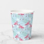 Flamingo Pattern Pappbecher (Rückseite)