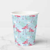 Flamingo Pattern Pappbecher (Vorderseite)