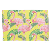Flamingo Pattern Pillow Case Kissenbezug (Vorderseite-Links)