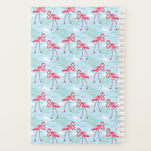 Flamingo Pattern Planer (Rückseite)