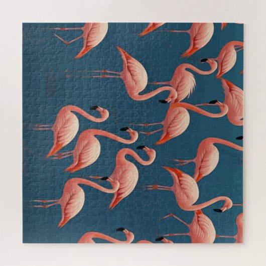 Flamingo Pattern Puzzle (Horizontal)